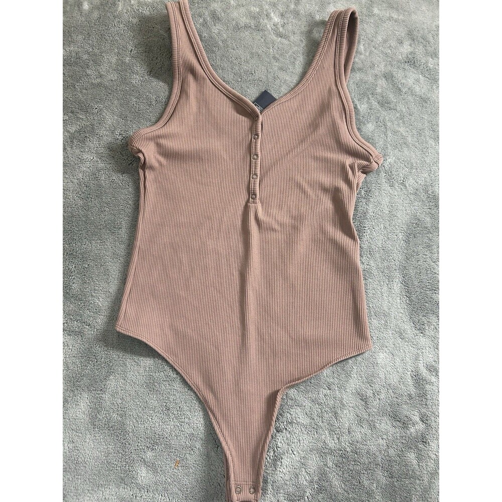 Abercrombie and Fitch Bodysuit Medium Taupe Stretch $45.00 NEW 150